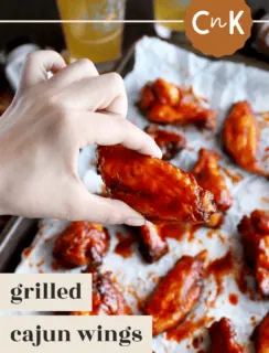 Grilled Cajun Wings Pinterest Photo