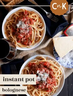 Instant Pot Bolognese Pinterest Pin