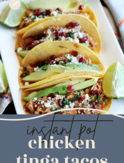 Instant Pot Chicken Tinga Tacos Pinterest Pin