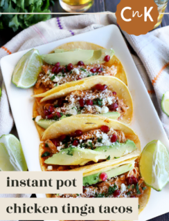 Instant Pot Chicken Tinga Tacos Pinterest Photo