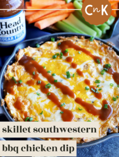 Southwestern BBQ Chicken Dip Pinterest Pin