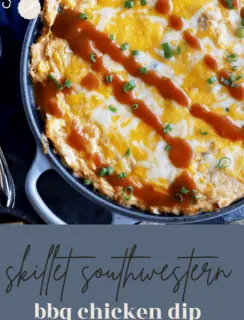 Southwestern BBQ Chicken Dip Pinterest Image