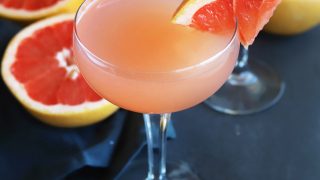 Sparkling Grapefruit Rose Cocktail