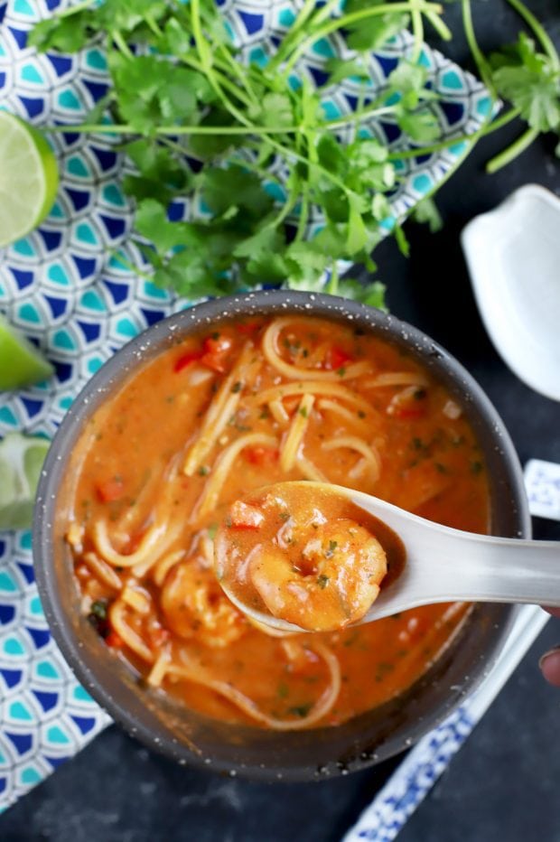 Thai Shrimp Noodle Soup | Cake 'n Knife