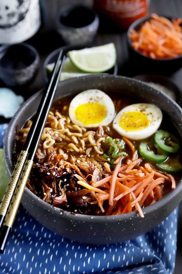 Spicy Pork Instant Pot Ramen Recipe 