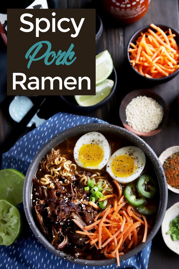 Spicy Pork Instant Pot Ramen Recipe | Cake 'n Knife