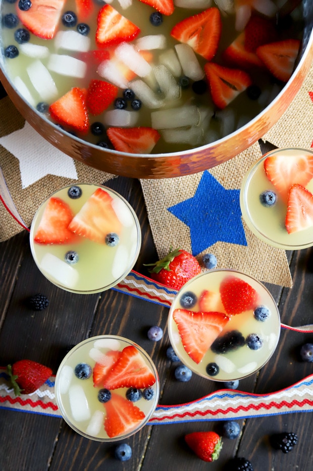 Red White And Blue Brunch Punch 