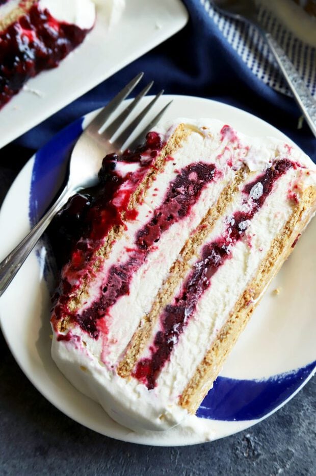 Blackberry Lemon Icebox Cake Recipe 