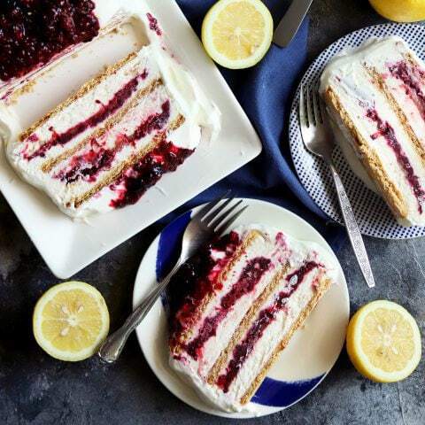 Blackberry Lemon Icebox Cake Recipe | Cake 'n Knife