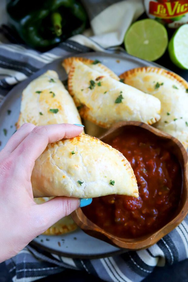 Poblano Enchilada Chicken Empanadas 