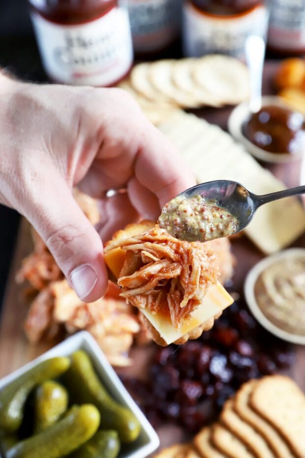 Hearty BBQ Charcuterie Board For A Party | Cake 'n Knife