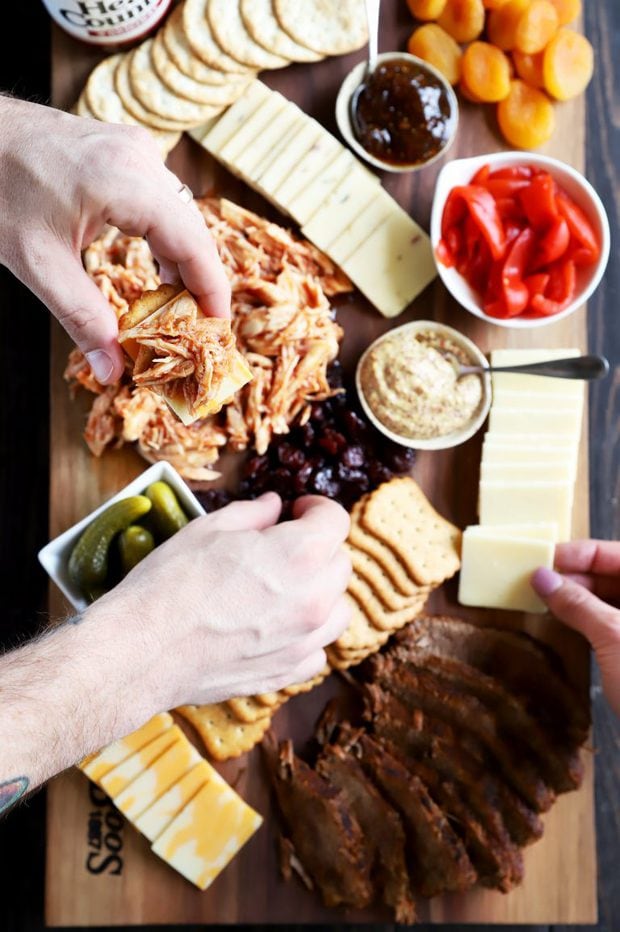 Hearty BBQ Charcuterie Board For A Party | Cake 'n Knife