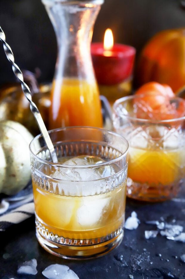 Pumpkin Spice Bourbon Old Fashioned | Cake 'n Knife