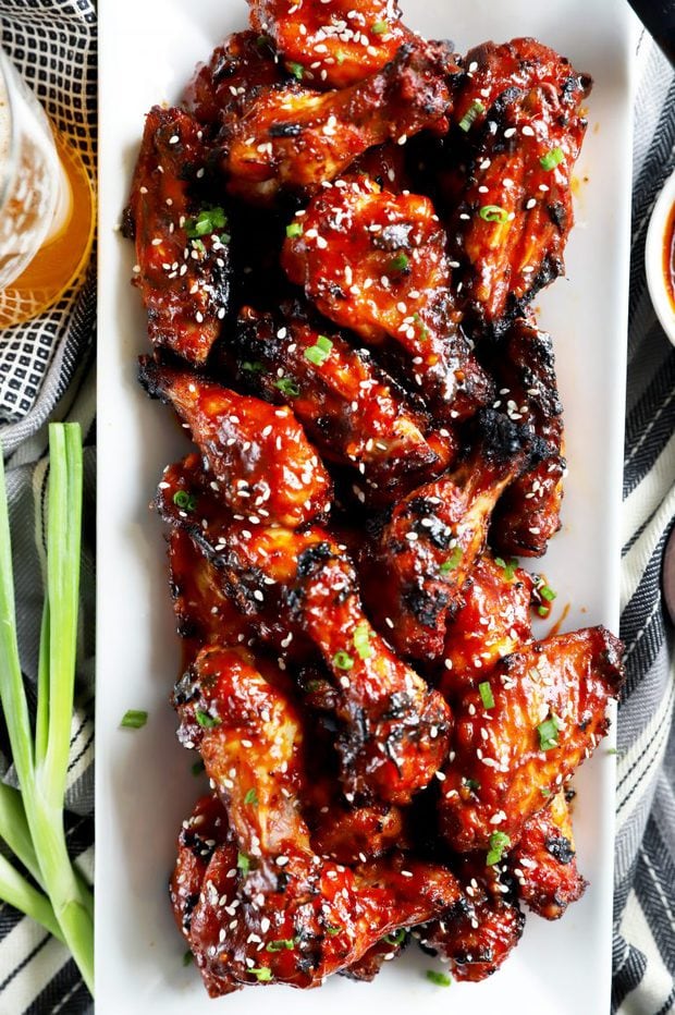 Crispy Korean BBQ Chicken Wings | Cake 'n Knife