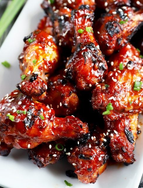 Crispy Korean BBQ Chicken Wings | Cake 'n Knife