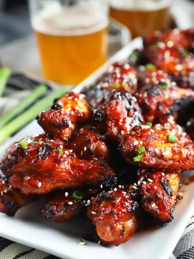 crispy korean bbq chicken wings