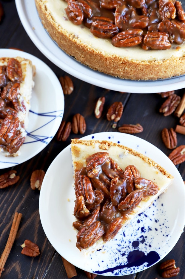 Easy Pecan Pie Cheesecake Recipe | Cake 'n Knife