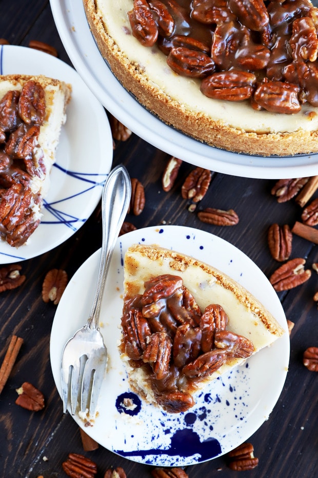 Easy Pecan Pie Cheesecake Recipe | Cake 'n Knife