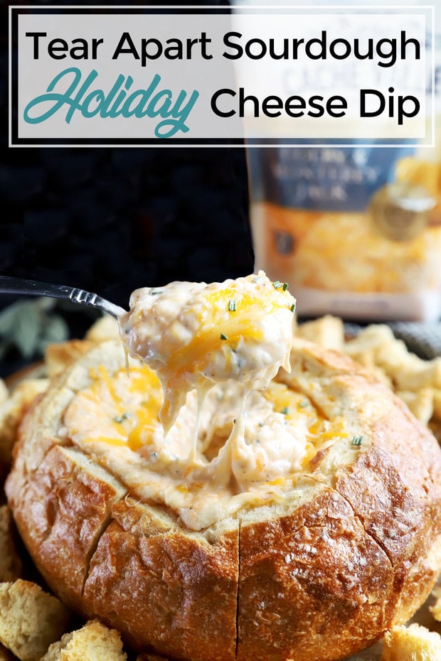 Tear-Apart Sourdough Holiday Cheese Dip | Cake 'n Knife