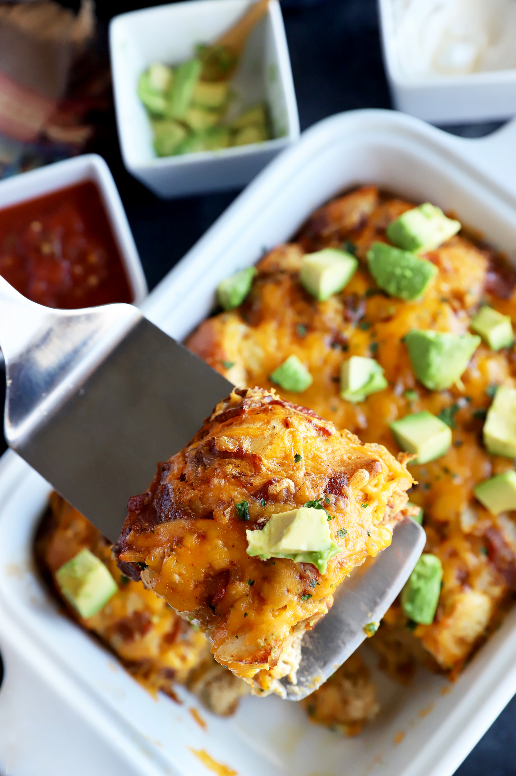 Mexican Bacon Egg & Cheese Biscuit Bake | Cake 'n Knife