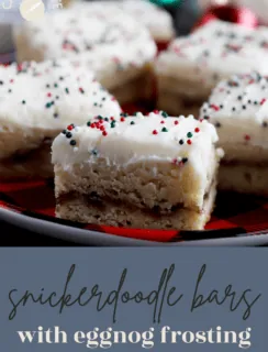 Snickerdoodle Cookie Bars Pinterest Photo