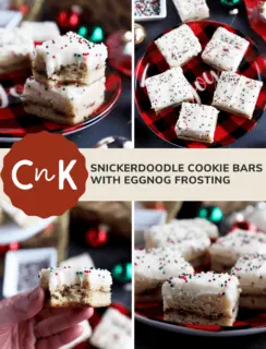 Snickerdoodle Cookie Bars Pinterest Image