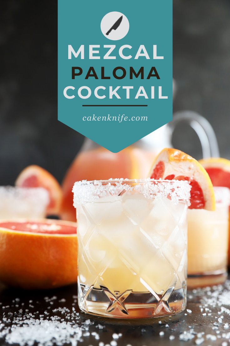 Big Batch Mezcal Paloma Punch Recipe | Cake 'n Knife