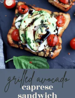 grilled avocado caprese sandwich pinterest picture