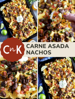 Carne Asada Nachos Pinterest Image