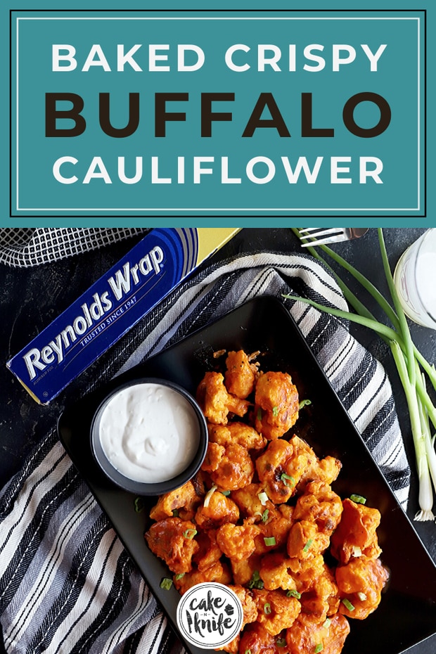 Baked Crispy Buffalo Cauliflower Recipe - Cake 'n Knife