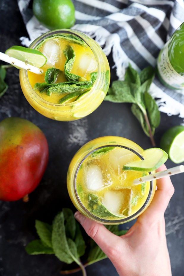 Easy Mango Mojito Mocktail Recipe | Cake 'n Knife