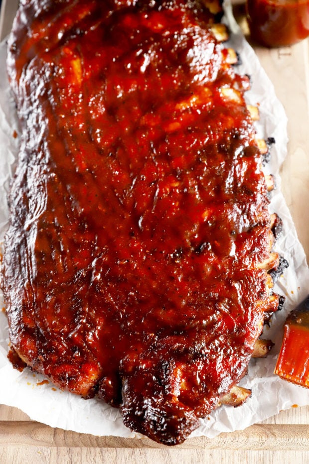 Easy BBQ Apple Cider Ribs Recipe | Cake 'n Knife