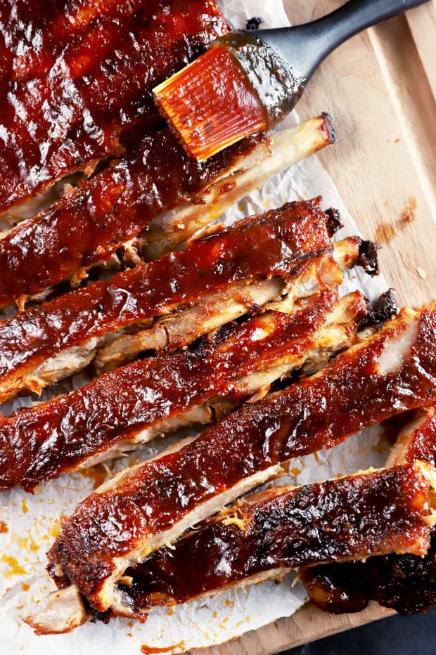 Easy BBQ Apple Cider Ribs Recipe | Cake 'n Knife