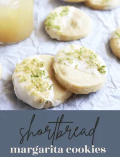 Shortbread Margarita Cookies Pinterest Pin