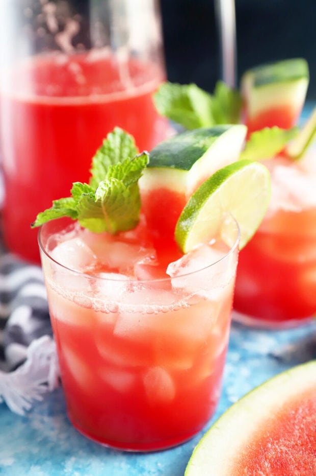 Watermelon Lime Agua Fresca Recipe | Cake 'n Knife