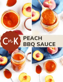 Bourbon Peach BBQ Sauce Pinterest Pin