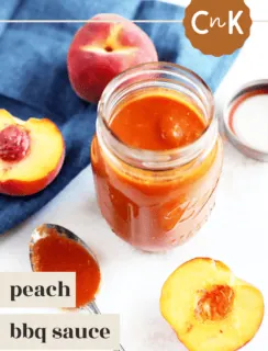 Bourbon Peach BBQ Sauce Pinterest Photo