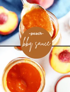 Bourbon Peach BBQ Sauce Pinterest Image