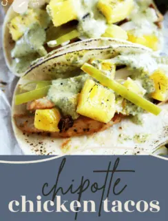 Pineapple Chipotle Chicken Tacos Pinterest Photo