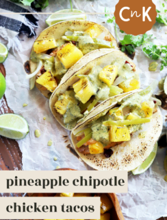 Pineapple Chipotle Chicken Tacos Pinterest Pin