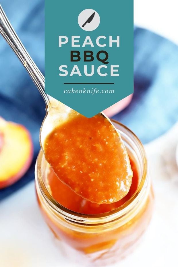 Bourbon Peach BBQ Sauce Recipe | Cake 'n Knife