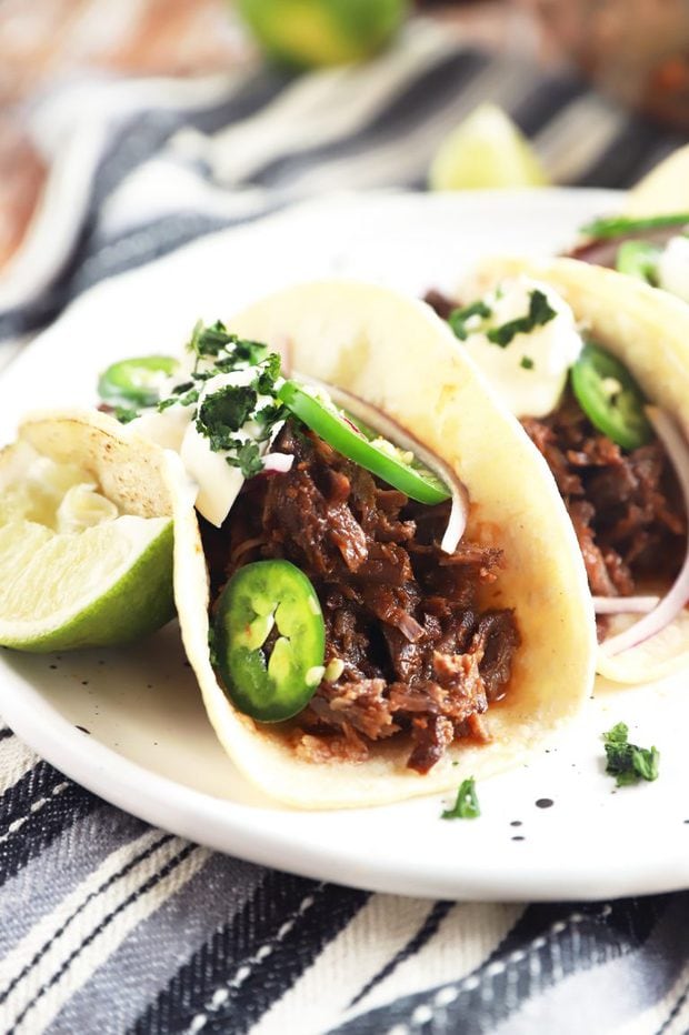 Instant Pot BBQ Short Rib Tacos Recipe | Cake 'n Knife