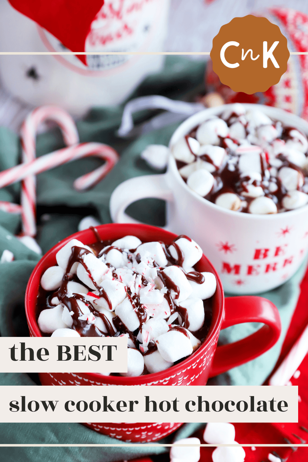 The BEST Slow Cooker Hot Chocolate | Cake 'n Knife