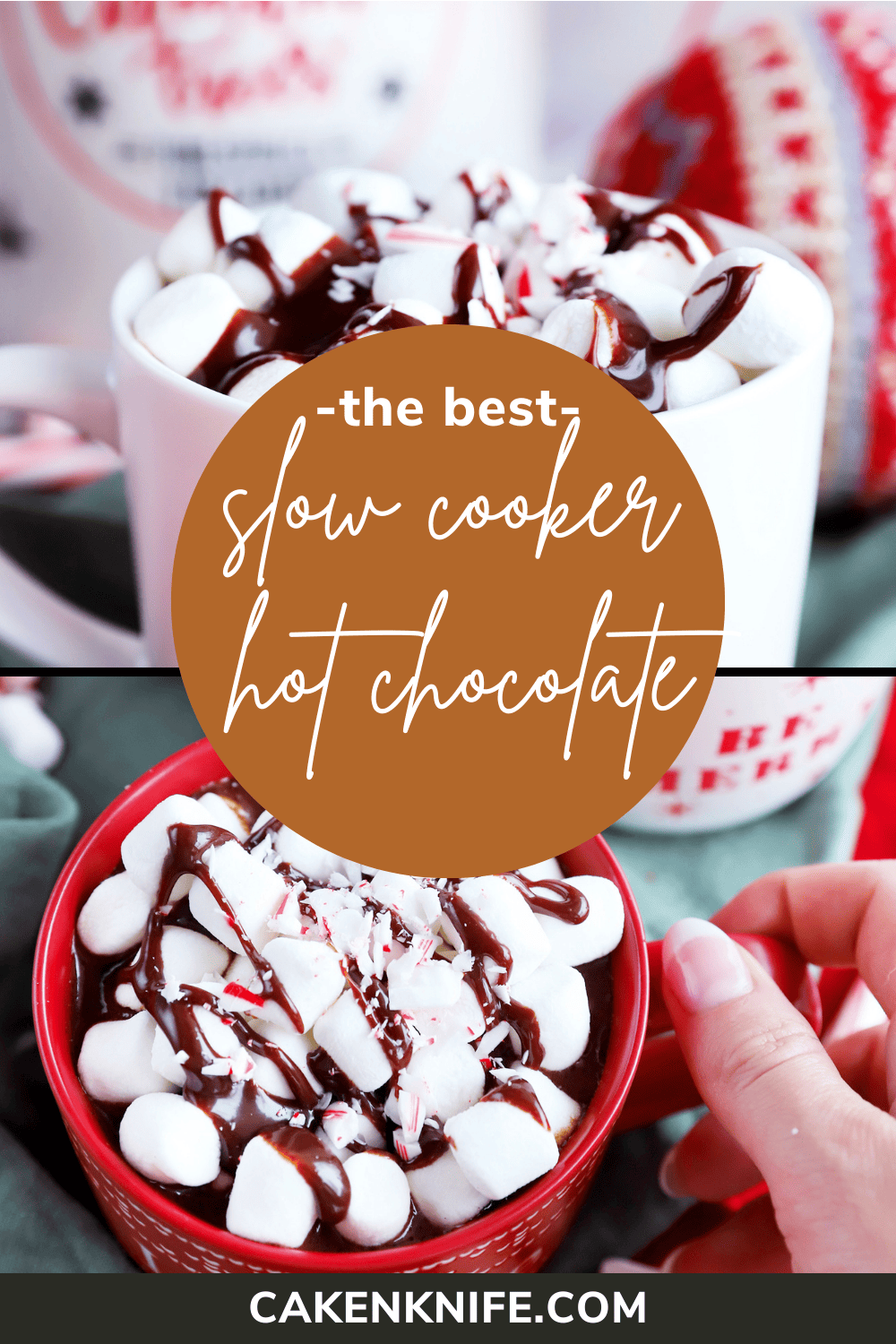 The BEST Slow Cooker Hot Chocolate | Cake 'n Knife