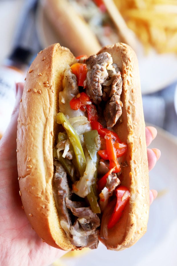 Instant Pot Philly Cheesesteaks Recipe | Cake 'n Knife