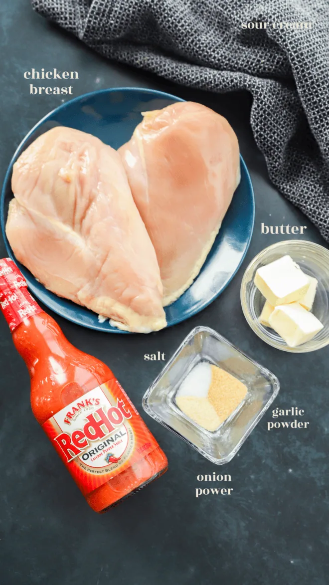 Instant Pot Buffalo Chicken ingredients image