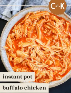 Instant Pot Buffalo Chicken pinterest image