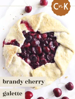 Brandy Cherry Galette Pinterest Pin