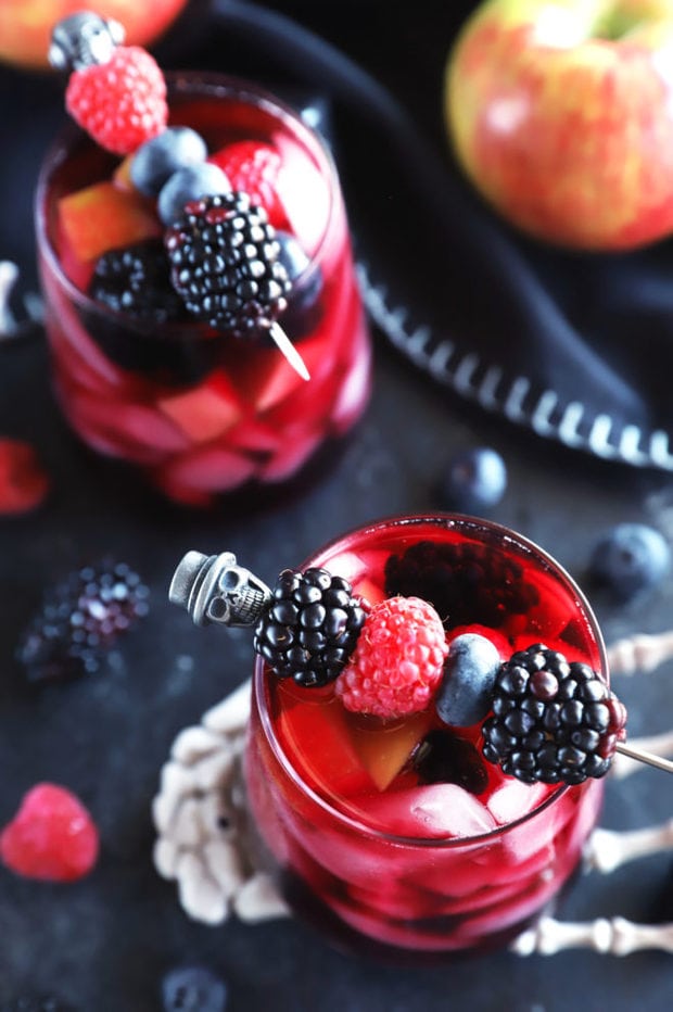 Bloody Eyeball Sangria Cocktail (A Spooky Halloween Cocktail Recipe or  Easily Make it a Mocktail) - An Edible Mosaic™