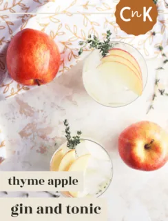 Thyme Apple Gin and Tonic Pinterest Image